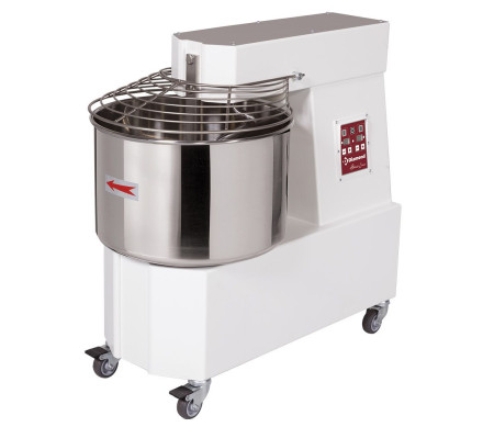 Diamond DH33/T2V Automatic 2 Speed Spiral Mixer on Wheels, 33 Litre – Commercial Food Preparation Equipment – Diamond