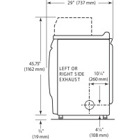 Maytag MDE28PRTGW 10.5kg Commercial Electric Vented Dryer