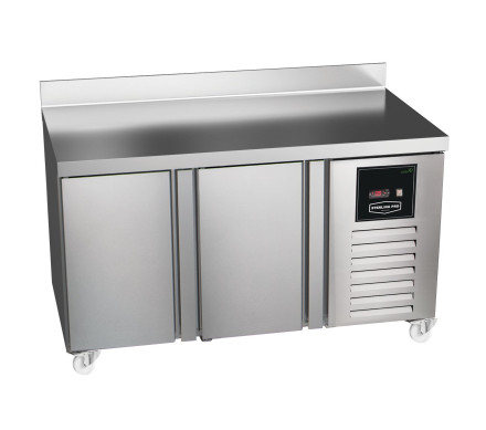 Sterling Pro Green SNI-7-135-20-SB 2 Door Counter Freezer with 100mm Splashback, 290 Litre – Commercial Refrigeration – Sterling Pro