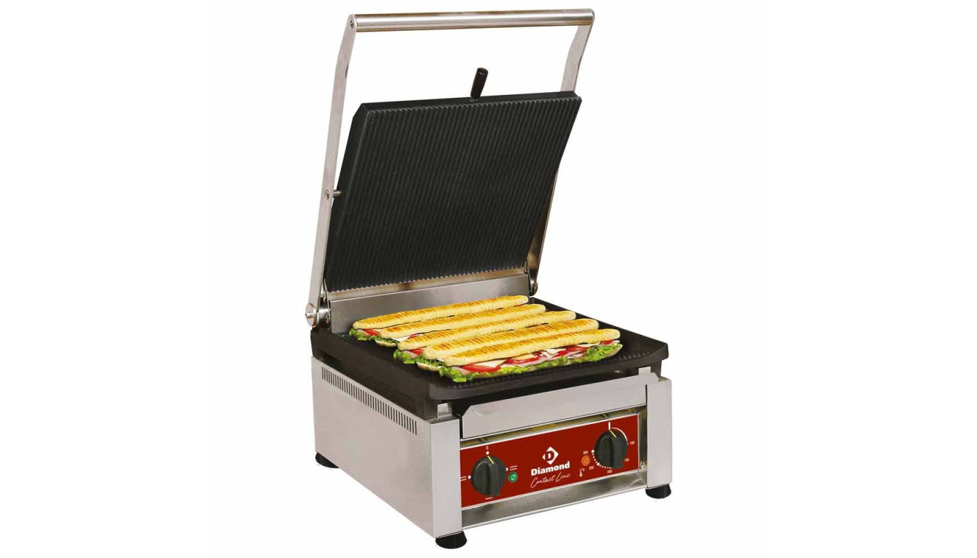 Diamond BIGFOOD/SN High Output Ribbed Contact Grill – Commercial Cooking Equipment