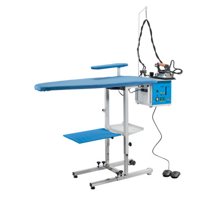 Ironing Table with Suction and Blowing Fan plus a 4 Litre Steam Generator & Iron –  Ironing Equipment for Commercial Use