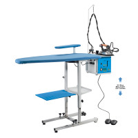 Ironing Table with Suction and Blowing Fan plus a 4 Litre Steam Generator & Iron