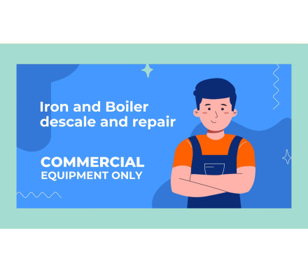 Commercial Iron and Boiler Servicing with Descaling Service â€“ Spare Parts & Replacement Components for Commercial Ironing Equipment