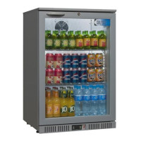 Coolpoint HX100 Hinged Glass Single Door Grey Bottle Cooler, 126 x 275ml Bottles – Commercial Refrigeration