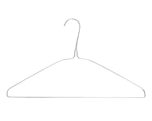 Mevo Galvanised Wire Suit Hangers, 16 Inch, 13 Gauge — Pack of 500