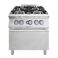 ELECTROLUX 4-BURNER ECOFLAME (1kW) GAS RANGE+OVEN 800 MM