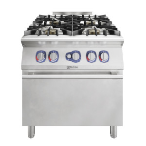 ELECTROLUX 4-BURNER ECOFLAME (1kW) GAS RANGE+OVEN 800 MM