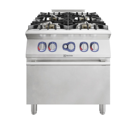ELECTROLUX 4-BURNER ECOFLAME (1kW) GAS RANGE+OVEN 800 MM – Electrolux