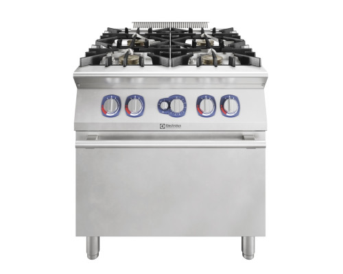 ELECTROLUX 4-BURNER ECOFLAME (1kW) GAS RANGE+OVEN 800 MM