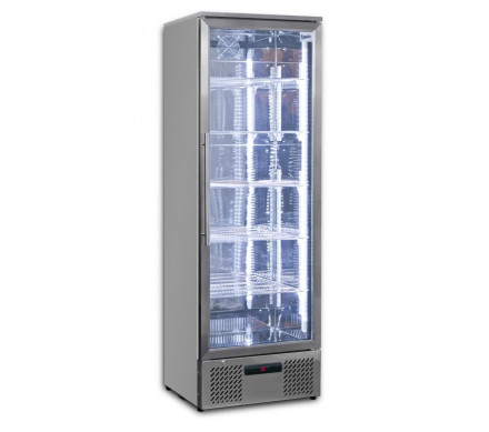 Prodis NT10ST-HC Hinged Glass Single Door Stainless Steel Upright Bottle Cooler, 340 Litre – Commercial Refrigeration â€“ Single Door Bottle Coolers