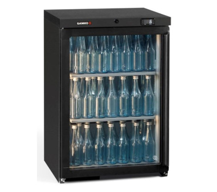 LG Gamko MG3/150LG Maxiglass Left Hand Hinged Glass Single Door Undercounter Bottle Cooler, 150 Litre – Commercial – Gamko 