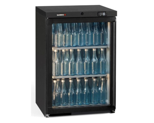 LG Gamko MG3/150LG Maxiglass Left Hand Hinged Glass Single Door Undercounter Bottle Cooler, 150 Litre – Commercial