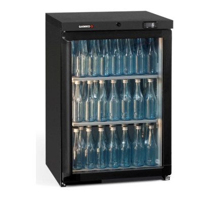 Gamko MG3/150RG Maxiglass Right Hand Hinged Glass Single Door Undercounter Bottle Cooler, 150 Litre – Commercial – Gamko 