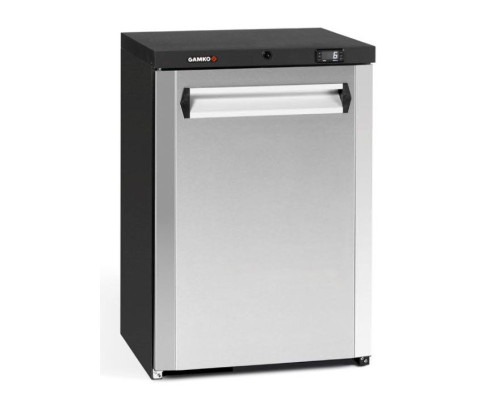 Gamko MG3/150RCS Maxiglass Right Hand Hinged Solid Single Door Undercounter Stainless Steel Bottle Cooler, 150 Litre