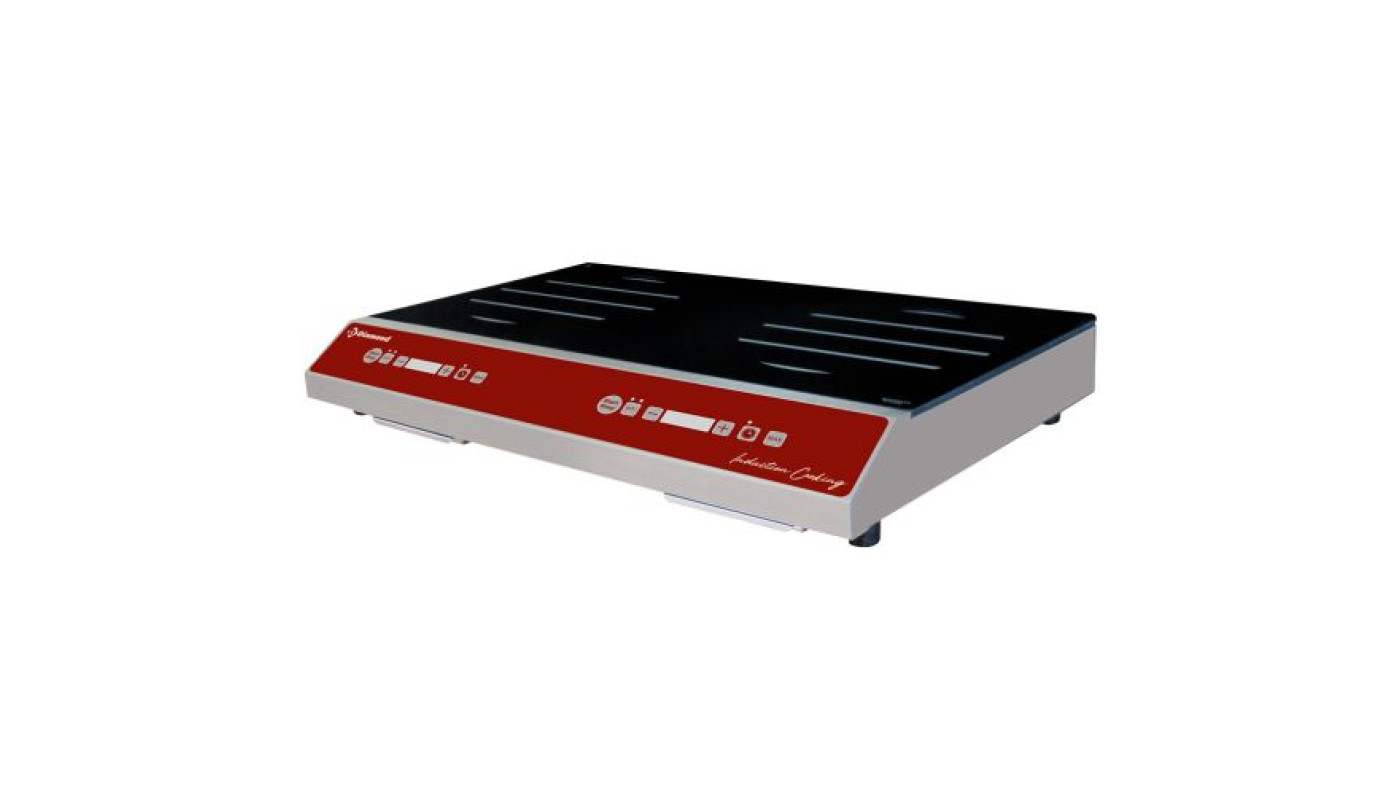 Diamond IND-2F35/DH Double Zone Induction Hob, 3.5kW – Commercial Cooking Equipment