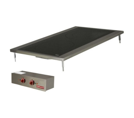 Diamond EDI/2VC4 Electric Vitroceramic Induction 2 Hob Cooker, 4.6kW – Commercial Cooking Equipment – Diamond