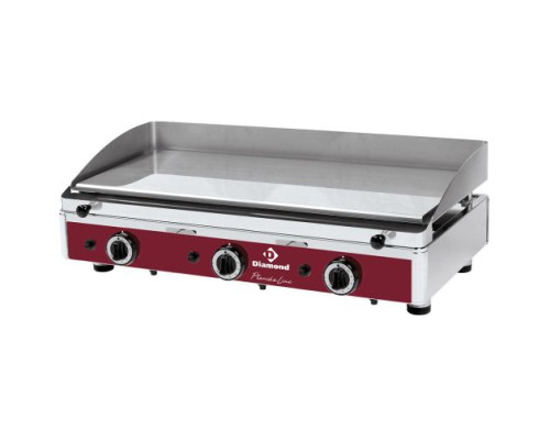 Diamond PLANCHA/3CR-N Smooth Top Gas Chrome Coated Cooking Surface Hot Plate – Commercial Cooking Equipment
