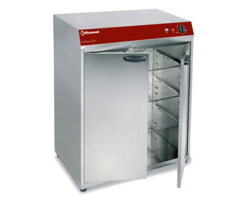 Diamond GEMMA120/V 2 Hinged Door Ventilated Hot Cupboard, 120 Plates – Commercial Catering Equipment
