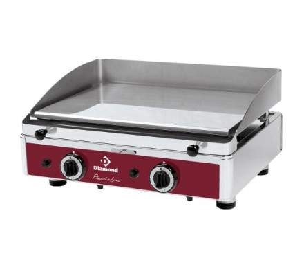Diamond PLANCHA/2CR-N Smooth Top Gas Chrome Coated Cooking Surface Hot Plate – Commercial Cooking Equipment – Diamond