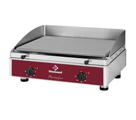 Diamond PLANCHA/2EL-N Smooth Top Electric Cooking Surface Hot Plate – Commercial Cooking Equipment – Diamond