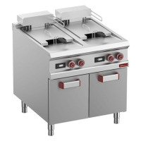 Diamond E9/F36A8-ND Double Basket Freestanding Electric Fryer On Neutral Closed Cupboard, 32kW