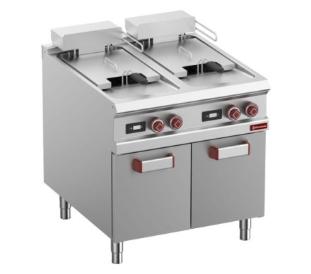 Diamond E9/F36A8-ND Double Basket Freestanding Electric Fryer On Neutral Closed Cupboard, 32kW – Diamond