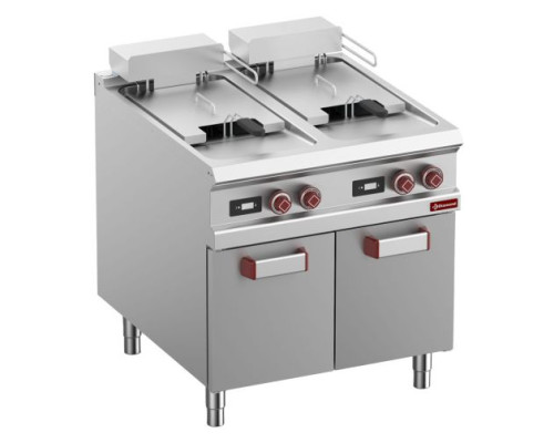 Diamond E9/F36A8-ND Double Basket Freestanding Electric Fryer On Neutral Closed Cupboard, 32kW