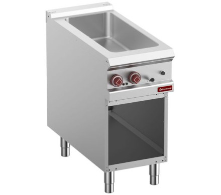 Diamond E9/BMA4-N Freestanding Electric Bain Marie On Neutral Open Cupboard, 4 X 1/3 GN – Commercial Catering Equipment – Diamond