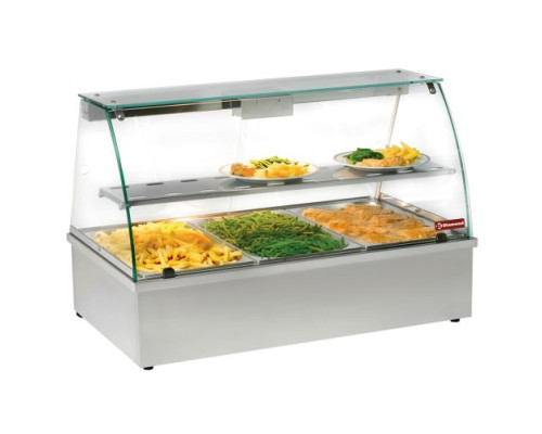 Diamond VBE-311 Counter-Top Heated Display Case, Bain-Marie – Commercial Catering Equipment