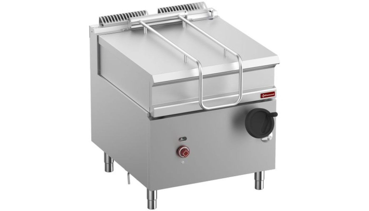 Diamond E9/BRI8-N Freestanding Tilting Electric Bratt Pan On Cupboard, 12kW – Commercial Cooking Equipment