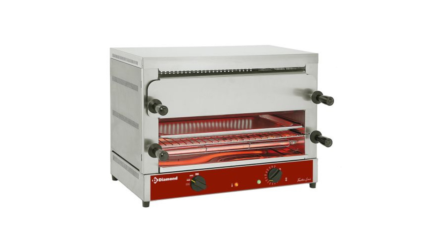 Diamond MD22/R-N Electric Toaster Salamander, 4kW – Commercial Cooking Equipment