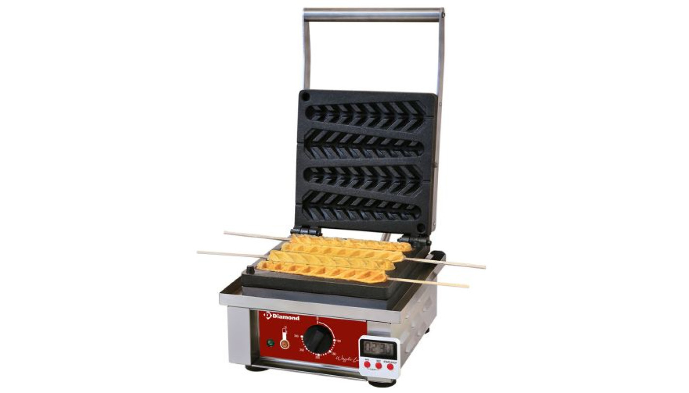 Diamond GE-4X/EN Electrical Waffle Iron With Timer, 4 Piece Capacity – Commercial Cooking Equipment