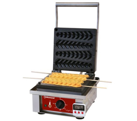 Diamond GE-4X/EN Electrical Waffle Iron With Timer, 4 Piece Capacity – Commercial Cooking Equipment – Diamond