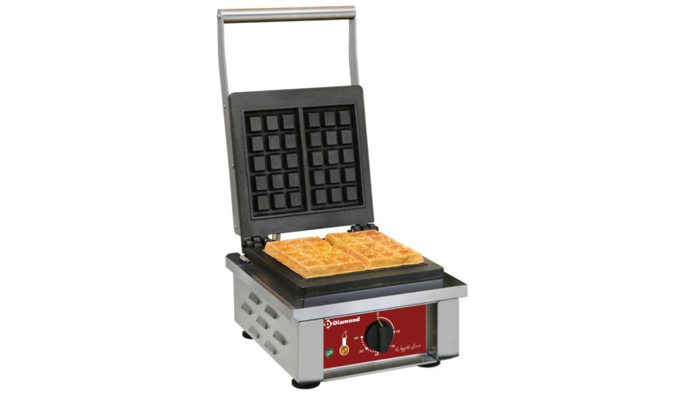 Diamond GB-3X5/N Electrical Waffle Iron, 2 Piece Capacity – Commercial Cooking Equipment