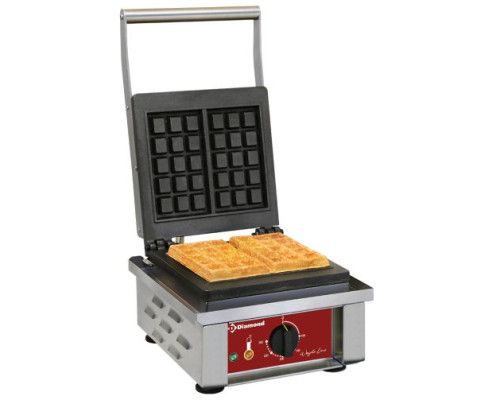 Diamond GB-3X5/N Electrical Waffle Iron, 2 Piece Capacity – Commercial Cooking Equipment