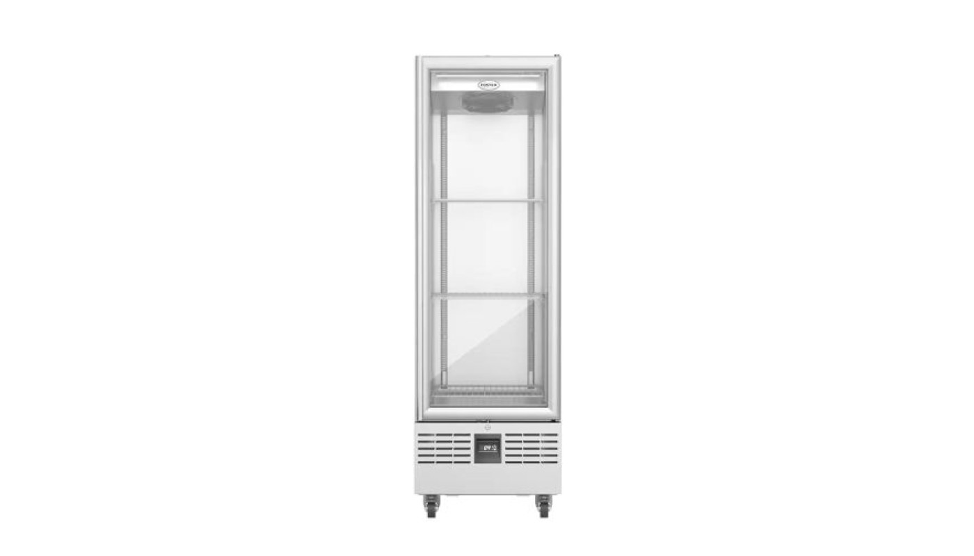 Foster FSL400G/11-310 Slimline Single Glass Door Refrigerated Upright Display Cabinet, 400 Litre – Commercial Refrigeration