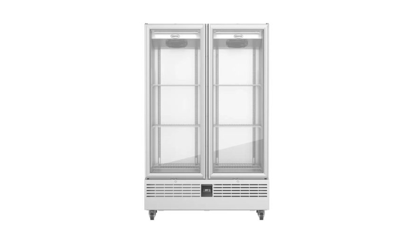Foster FSL800G/11-318 Slimline Double Glass Door Refrigerated Upright Display Cabinet, 800 Litre – Commercial Refrigeration