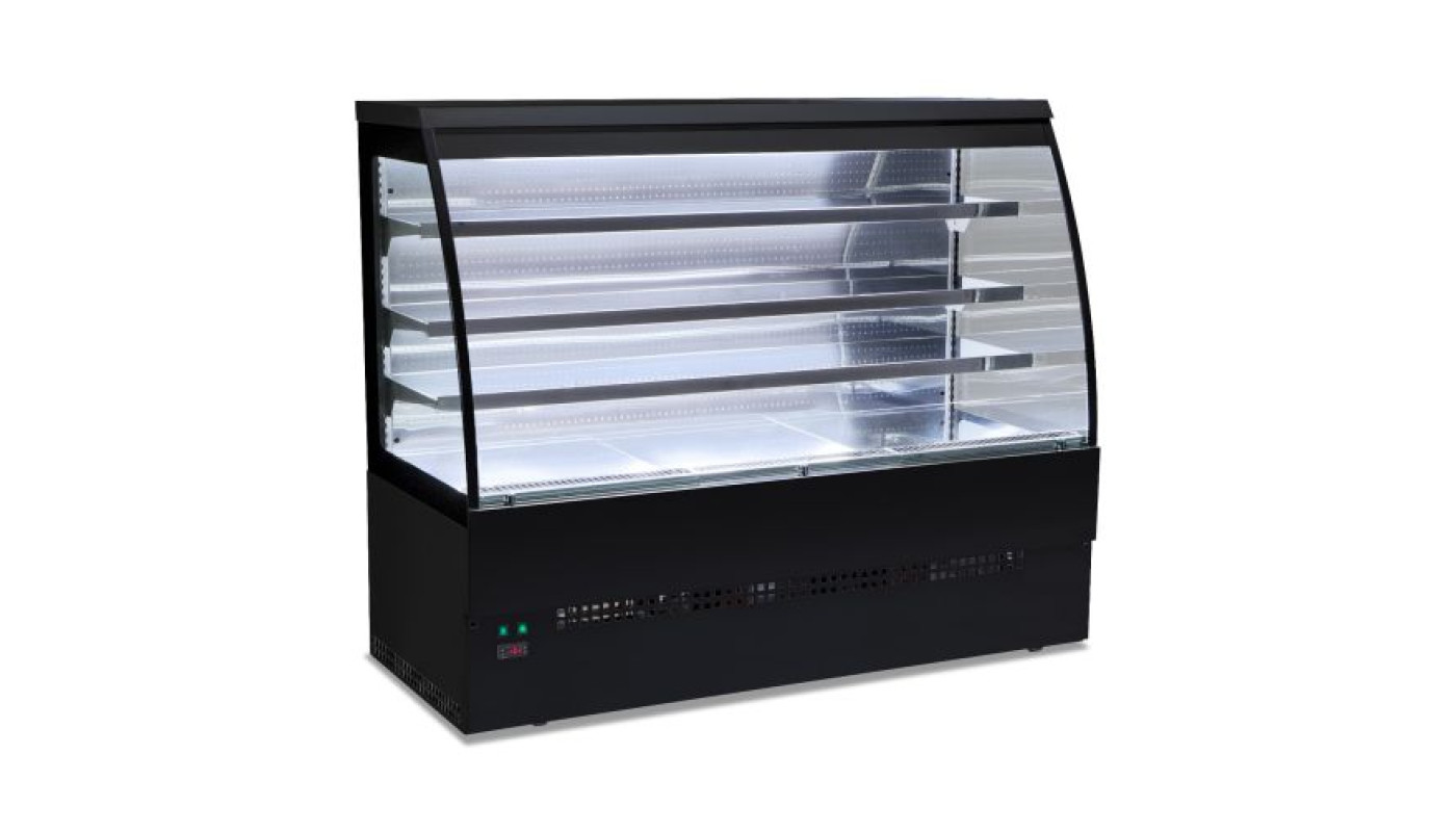 Sterling Pro EVO-SELF-120-BLACK Black Self Service Patisserie Counter, 1200mm – Commercial Refrigeration