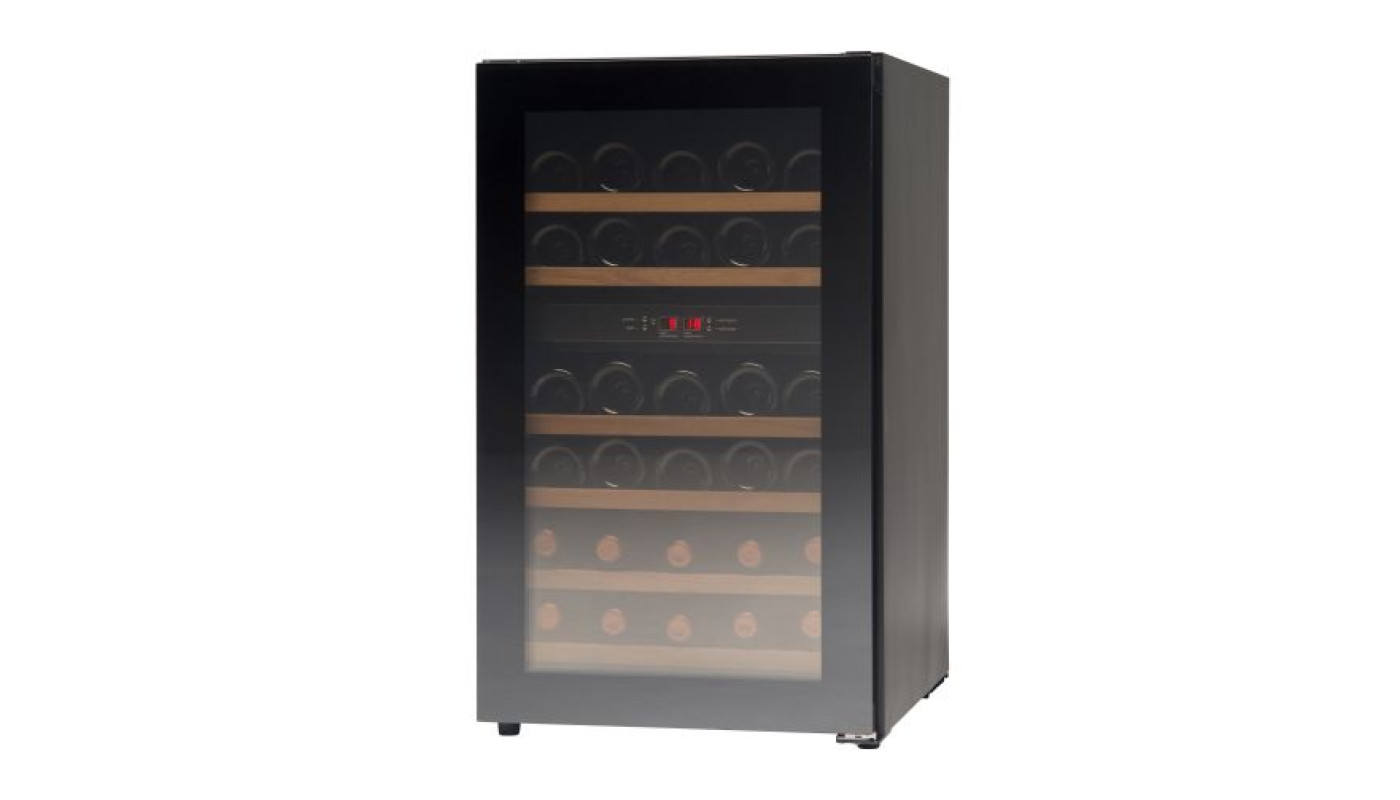 Vestfrost WFG 32 Glass Single Door Dual-Zone Compact Wine Cabinet, 38 X 750ml Bottles – Commercial Bottle Cooler