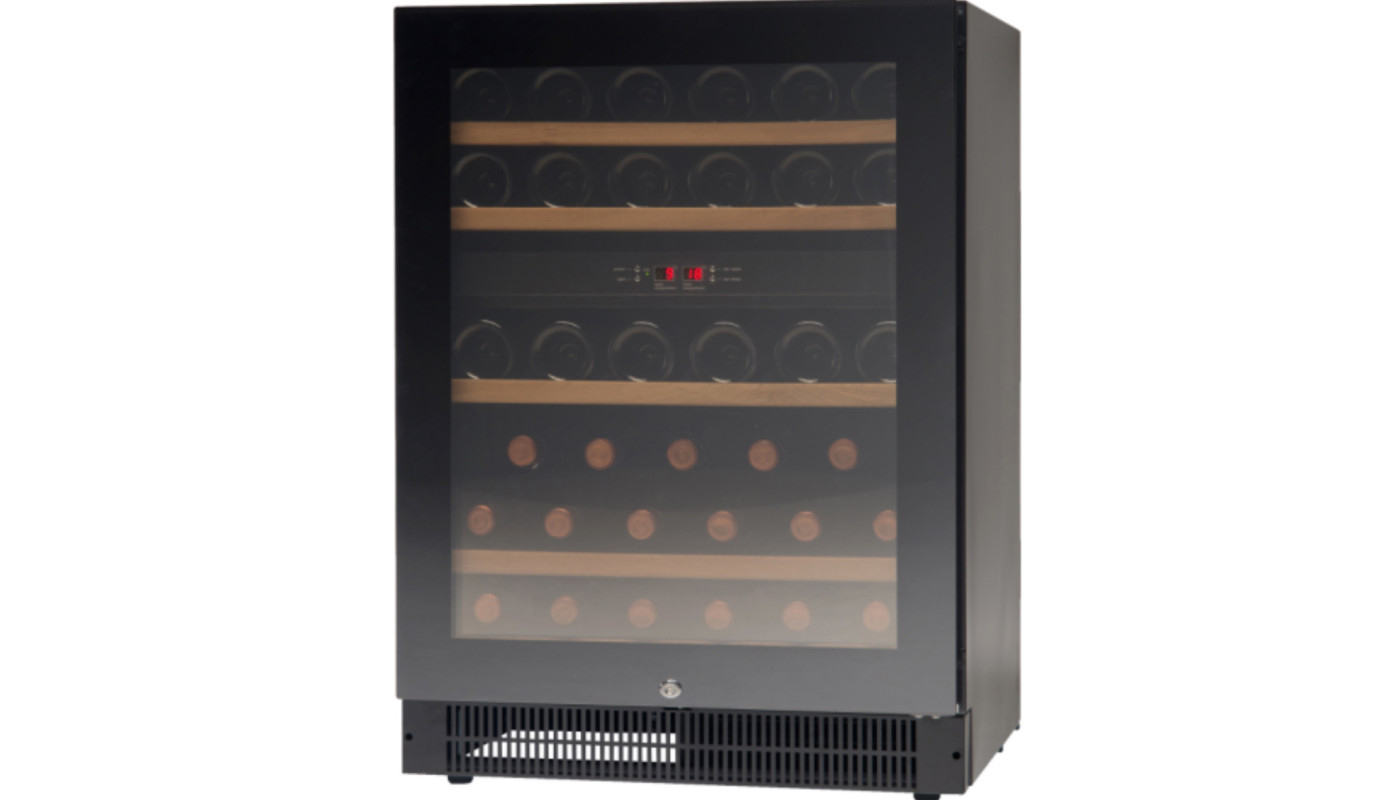 Vestfrost WFG 45 Glass Single Door Dual-Zone Compact Wine Cabinet, 44 X 750ml Bottles – Commercial Bottle Cooler