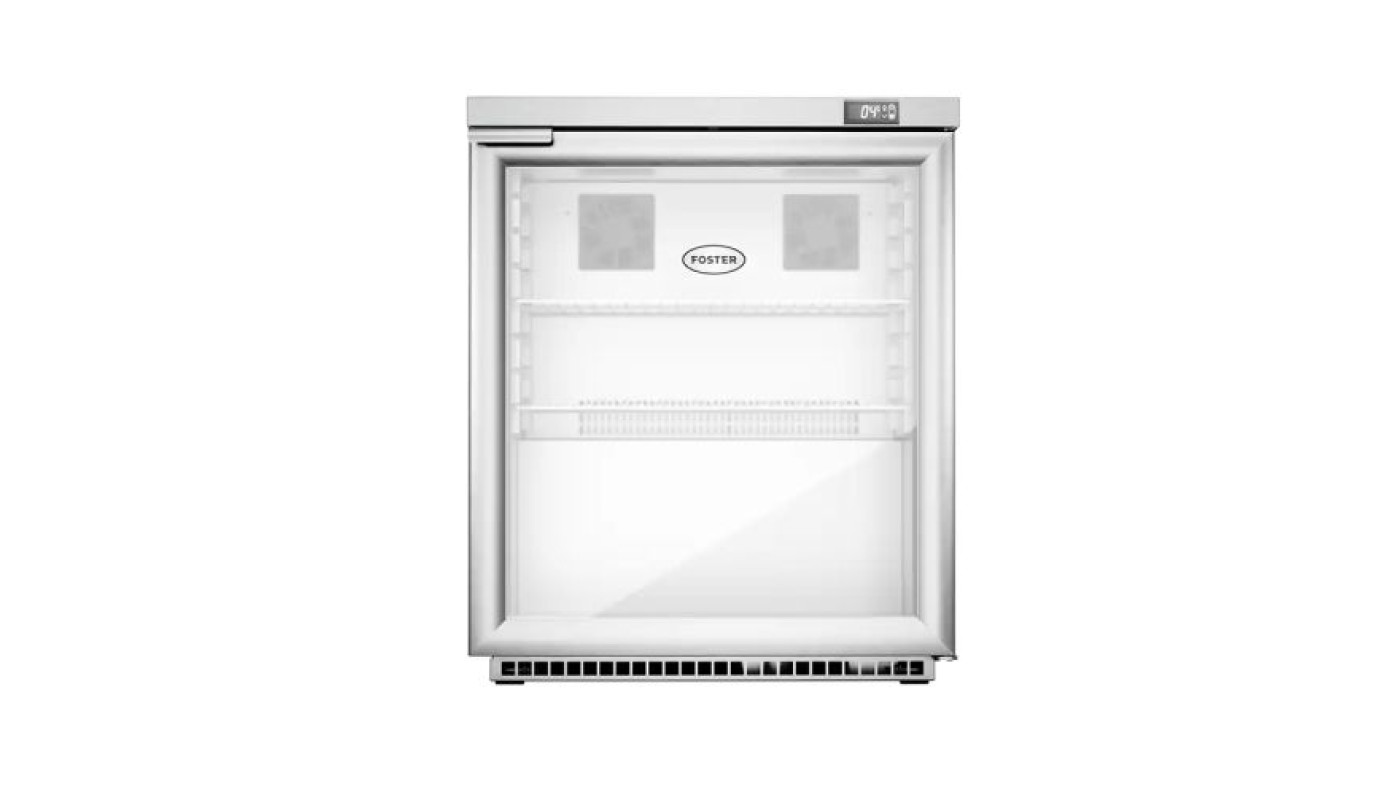 Foster HR200G/13-114 Single Glass Door Undercounter Cabinet Display Refrigerator, 200 Litre – Commercial Refrigeration
