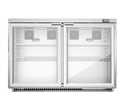 Foster HR360G/13-120 Double Glass Door Undercounter Cabinet Display Refrigerator, 360 Litre – Commercial Refrigeration – Foster