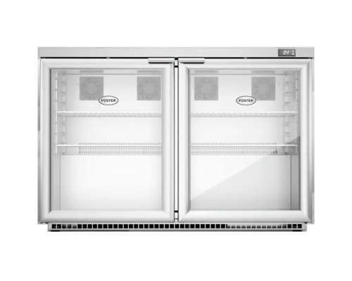 Foster HR360G/13-120 Double Glass Door Undercounter Cabinet Display Refrigerator, 360 Litre – Commercial Refrigeration