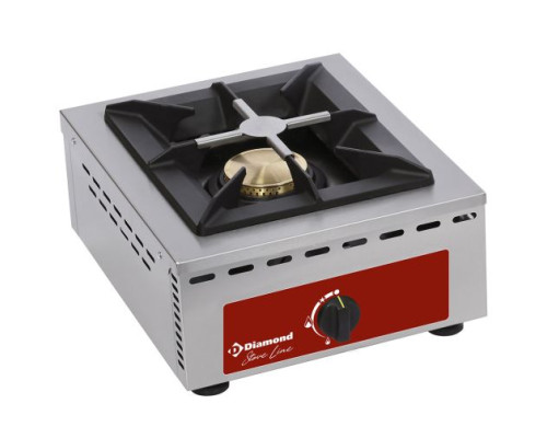 Diamond RF1G/Q 1 Burner Countertop Gas Range Cooker, 7kW – Commercial Cooking Equipment
