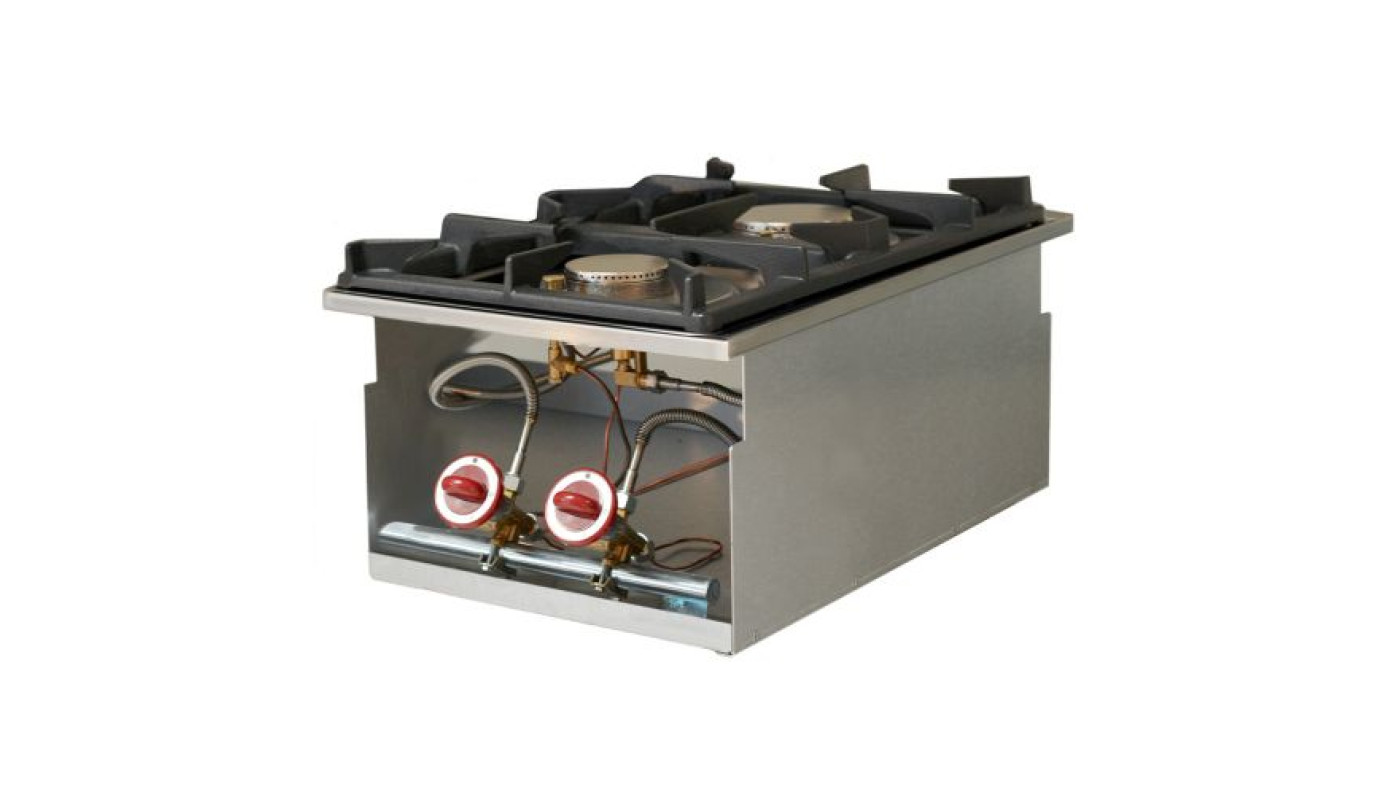 Diamond GDI/2F4 2 Burner Countertop Gas Range Cooker – Commercial Cooking Equipment