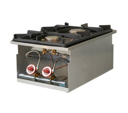 Diamond GDI/2F4 2 Burner Countertop Gas Range Cooker – Commercial Cooking Equipment – Diamond