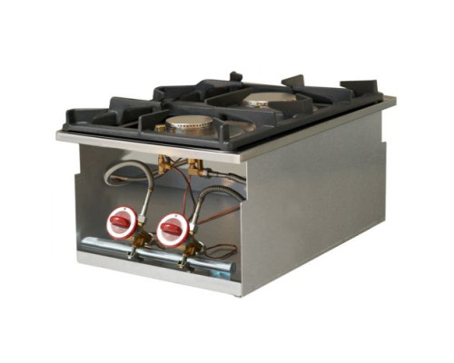 Diamond GDI/2F4 2 Burner Countertop Gas Range Cooker – Commercial Cooking Equipment