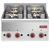 Diamond G60/4F6T-N 4 Burner Countertop Gas Range Cooker – Commercial Cooking Equipment