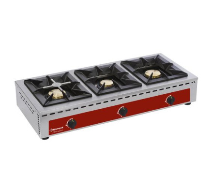 Diamond RF3G/Q 3 Burner Countertop Gas Range Cooker – Commercial Cooking Equipment – Diamond