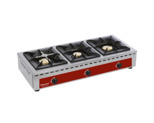 Diamond RF3G/Q 3 Burner Countertop Gas Range Cooker – Commercial Cooking Equipment
